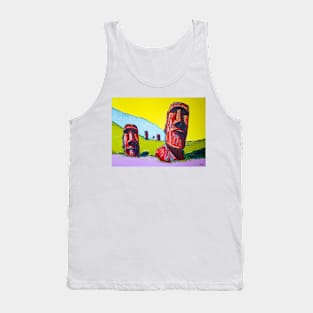 Chile. Moai. Through eternity Tank Top